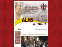 Tablet Screenshot of alhsalumni.com